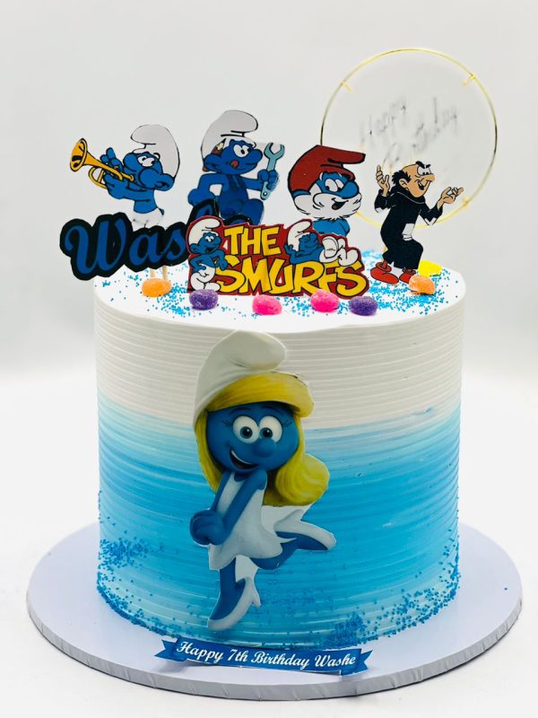 The Smurfs Themed Cake